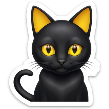 🤨 as a black cat  sticker