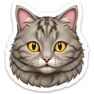 scottish cat with small, bent ears sticker