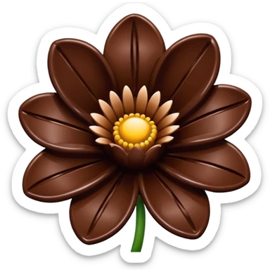 Fleur en chocolat sticker