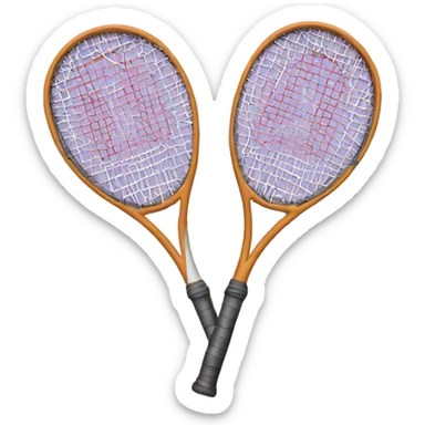 tennis racket sticker