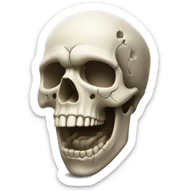 Skull mind blowing sticker
