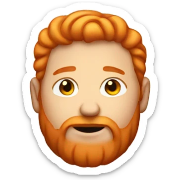 fat ginger man sticker