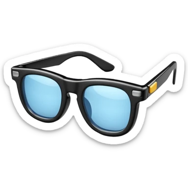 cinema glasses 3d sticker