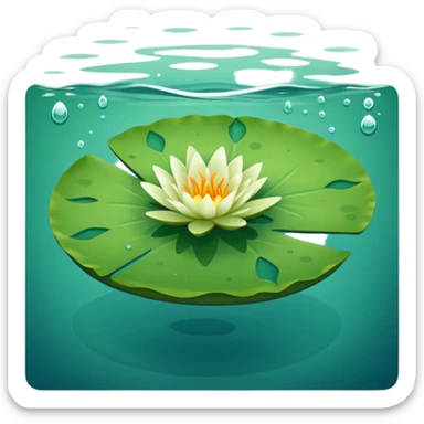 Lily pad only sticker