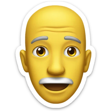 A yellow 🟡 with a ngeeee face sticker