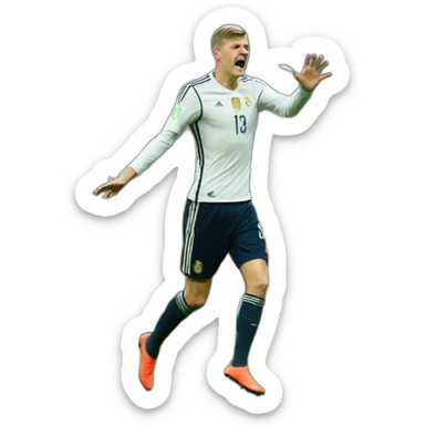 Kroos scoring a penalti   sticker