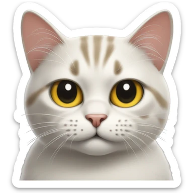 a cat whos angry but has a github appove symbol sticker
