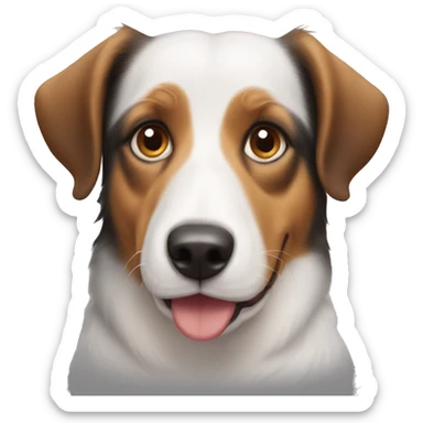 Australian Shepard beagle face  sticker