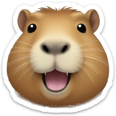 capybara happy sticker