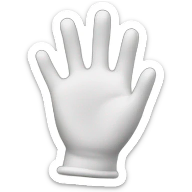tipping hand sticker