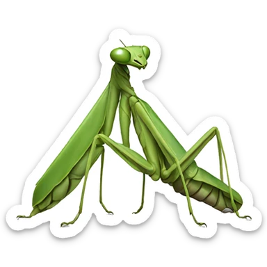 Praying mantis praying  sticker