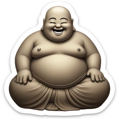 Happy Buddha sticker