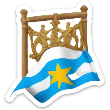 La bandera de galicia sticker