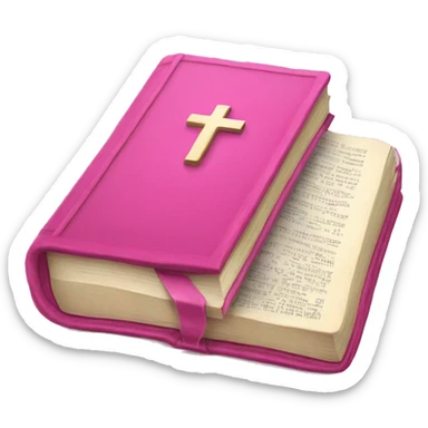 Pink bible sticker