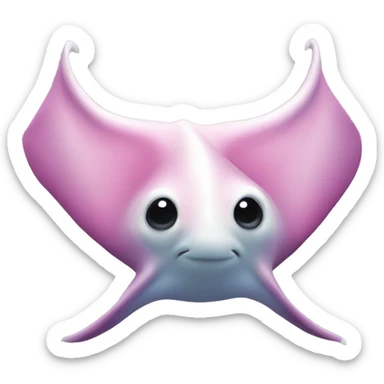 Manta Rosa con blanco sticker