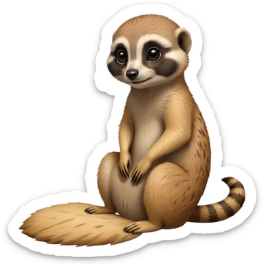 Meerkat cleaning sticker