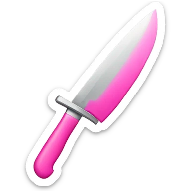 Pink knife  sticker