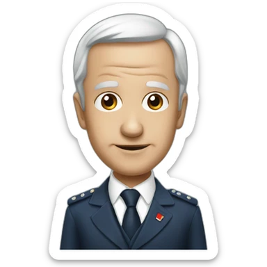 French président  sticker