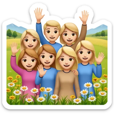 cała strona emotionki z łaką w górze ok sticker