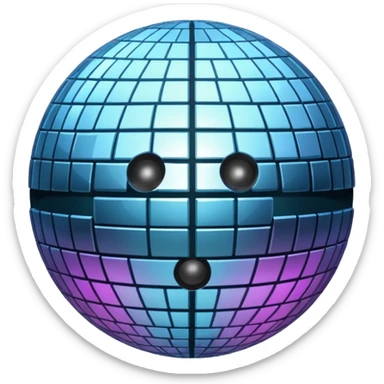 Disco ball sticker