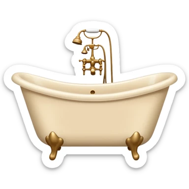 Bathtub beige sticker