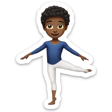 7 year old ballerino  sticker