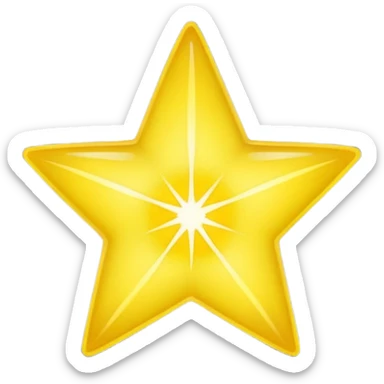 Half of a star sticker