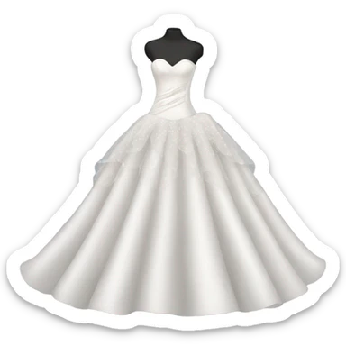 black wedding dress sticker