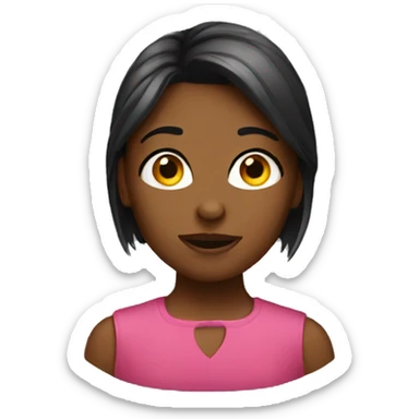 social media girl sticker