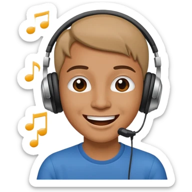 Escuchar música sticker