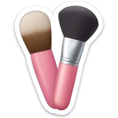 blush and brush  sticker