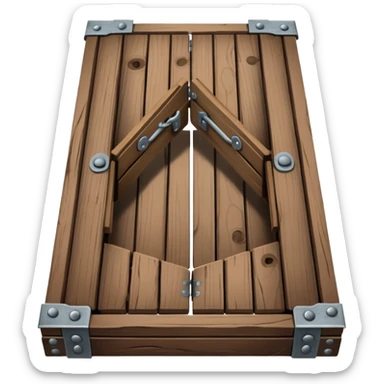 sealed trapdoor sticker