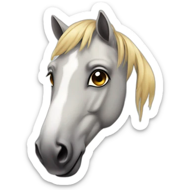 horse with tear sticker