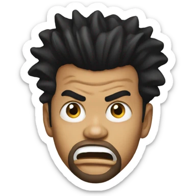 The Weeknd yelling  sticker
