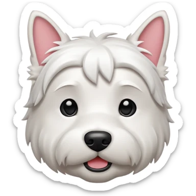 Westie Emoji sticker