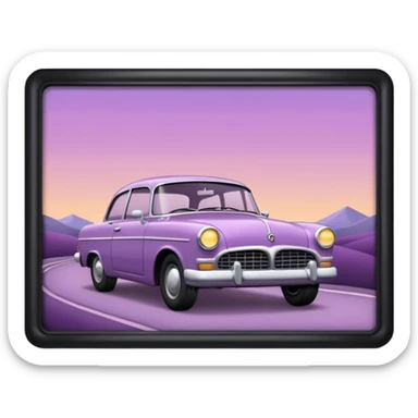 Mauve drive in movies sticker
