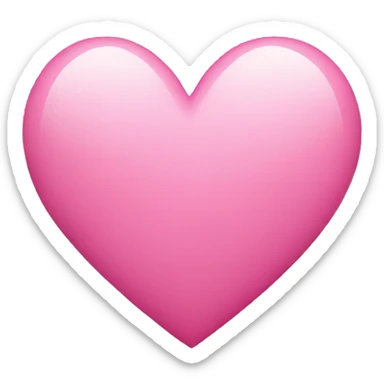 Pink heart sticker