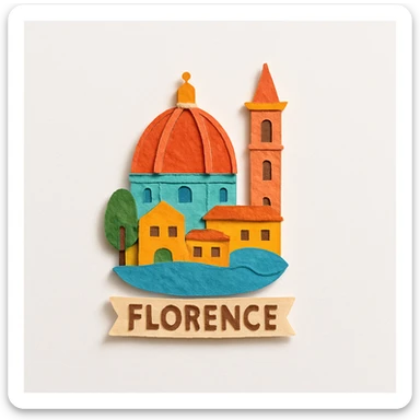 florence, italy sticker