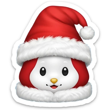 christmas hat for a website log only the hat sticker