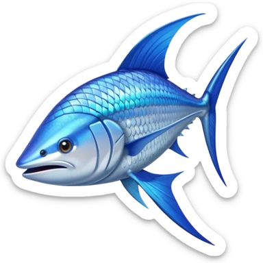 marlin fish pointy snout sticker