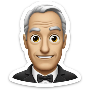 the penguin batman villain sticker