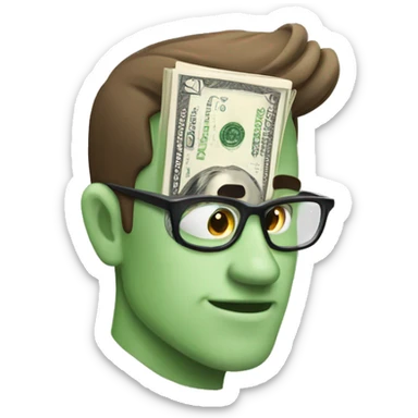 a money read book sticker