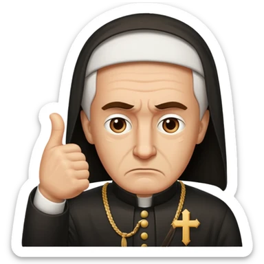 orthodox thumbs down sticker