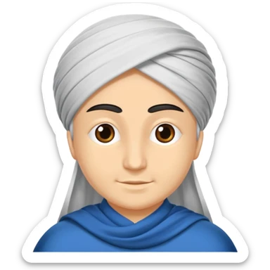 Mavi tik yuvarlak mavi cember  in içine siyah tik sticker