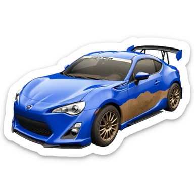 2013scion fr-s ultramarine dessert racer  sticker