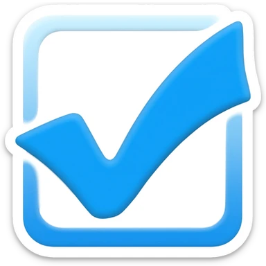 Verificado azul palomita sticker