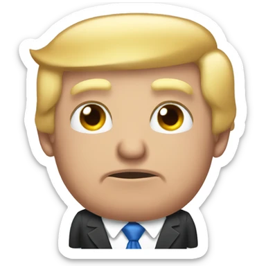 Donald trump with six pack sticker