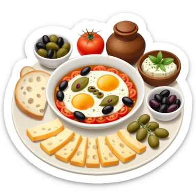 turkish breakfest sticker