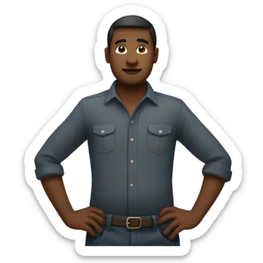 CA ngry hands on hips sticker