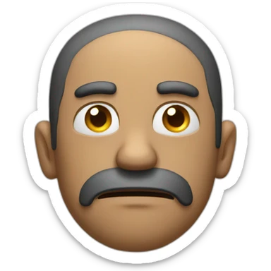 a man, fort emotion, sad and angry sticker